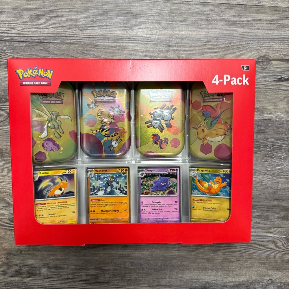 Pokemon Red and Yellow Trading Card Tin Set